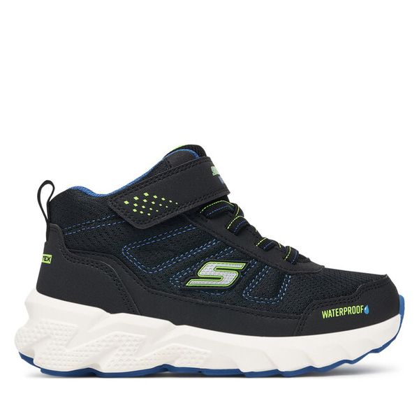 Sneakersy Skechers. Czarne trampki i tenisówki chłopięce Skechers, bez wzorów, sportowe, bez zapięcia. Za 289.99 zł.