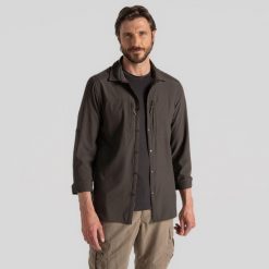 Koszula podróżnicza męska Craghoppers NosiLife Pro LS Shirt V. Zielone koszule męskie Craghoppers, m, bez wzorów, casualowe, bez kołnierzyka, bez ramiączek. Za 429.99 zł.