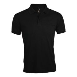 Męska Koszulka Polo Prime. Czarne koszulki polo męskie SOL'S, m, bez wzorów, bez kołnierzyka, bez ramiączek, do biegania. Za 114.99 zł.