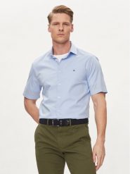 Tommy Hilfiger Koszula Core MW0MW34626 Błękitny Regular Fit. Niebieskie koszule męskie Tommy Hilfiger, m, bez wzorów, z bawełny, bez kołnierzyka, bez ramiączek. Za 299.99 zł.