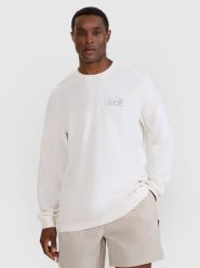 4F Longsleeve oversize z nadrukiem męski - biały XXL. Białe koszulki sportowe męskie 4f, m, bez wzorów, z bawełny, eleganckie, bez kołnierzyka. W wyprzedaży za 59.99 zł.