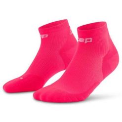 Męskie skarpety kompresyjne do biegania sportowe za kostkę Core Run CEP. Czerwone skarpety męskie CEP, bez wzorów, z elastanu. Za 74.00 zł.