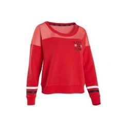 Bluza do tańca miejskiego damska. Czarne bluzy damskie DOMYOS, bez wzorów, z bawełny, bez kaptura. Za 79.99 zł.