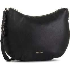 Torebka LIU JO - M Hobo A69061 E0086 Nero 22222. Czarne listonoszki damskie Liu Jo, bez wzorów, ze skóry ekologicznej, bez dodatków. Za 559.00 zł.