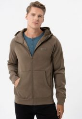 Bluza dresowa B-ANDRE. Brązowe bluzy męskie Volcano, m, bez wzorów, z dresówki, z kapturem. Za 179.99 zł.