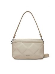 Calvin Klein Torebka Diamond Quilt Camera Bag W/Pkt K60K612907 Beżowy. Brązowe torebki do ręki damskie Calvin Klein, bez wzorów, ze skóry, bez dodatków. Za 279.99 zł.