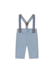 Mayoral Spodnie materiałowe 1596 Niebieski Regular Fit. Niebieskie spodnie materiałowe dla chłopców Mayoral, bez wzorów, z bawełny. Za 114.99 zł.