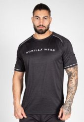 Fremont Koszulka - Czarny/Biały. Białe koszulki sportowe męskie GORILLA WEAR, l, bez wzorów, z poliesteru, bez kołnierzyka, bez ramiączek, na fitness i siłownię. Za 143.00 zł.