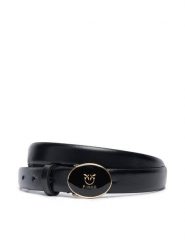 PINKO Pasek Damski Round Enamel H2 Belt 20252 PLT01 105466.A2QL Czarny. Czarne paski damskie Pinko, bez wzorów, ze skóry. Za 589.99 zł.