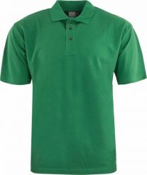Męska koszulka polo Promodoro Heavy Kelly Green. Zielone koszulki polo męskie Erima, na jesień, m, bez wzorów, z bawełny, bez kołnierzyka, bez ramiączek, do jazdy konnej. Za 49.28 zł.