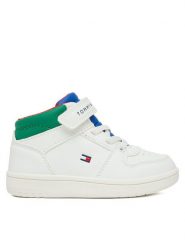 Tommy Hilfiger Sneakersy T1X9-34347-1355 M Biały. Białe trampki i tenisówki chłopięce Tommy Hilfiger, bez wzorów, ze skóry, bez zapięcia. Za 349.99 zł.