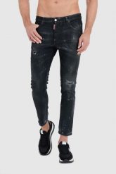 DSQUARED2 Czarne jeansy black ring studs wash skater jeans. Czarne jeansy męskie Dsquared2. W wyprzedaży za 2,599.99 zł.