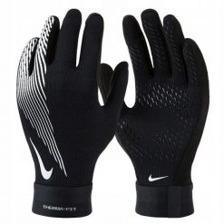 Rękawiczki dziecięce Nike Therma Fit. Czarne rękawiczki dziecięce Nike, bez wzorów. Za 81.94 zł.