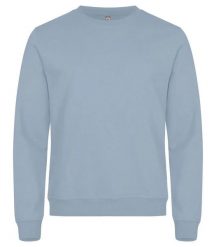 Clique Miami Roundneck – Miękki sweter z bawełny z recyklingu. Niebieskie bluzy męskie CLIQUE, xl, bez wzorów, z bawełny, bez kołnierzyka. Za 164.44 zł.