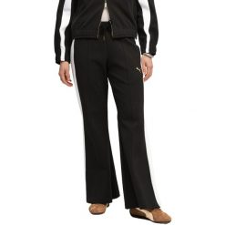 Spodnie Puma T7 Flared Pants, Kobiety. Czarne obuwie sportowe damskie Puma, bez wzorów, z bawełny, na fitness i siłownię. Za 490.00 zł.