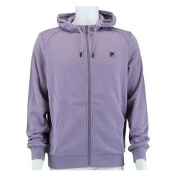 Bluza sportowa męska Fila Robin. Fioletowe bluzy męskie Fila, m, bez wzorów, z kapturem, trekkingowe. Za 309.00 zł.