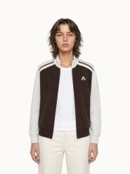 Damska bluza z zamkiem błyskawicznym Le Coq Sportif Heritage. Brązowe bluzy sportowe damskie le coq sportif, l, bez wzorów, z materiału, bez kaptura. Za 384.50 zł.