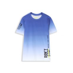 Koszulka sportowa dziecięca Lemon Explore WL4 z krótkim rękawem. Niebieskie t-shirty dla chłopców LEMON explore, bez wzorów, z elastanu, bez ramiączek. Za 49.90 zł.