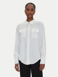 Rinascimento Koszula CFC0122602003 Biały Regular Fit. Białe bluzki damskie Rinascimento, xl, bez wzorów, z syntetyku, bez kołnierzyka, bez ramiączek. Za 169.99 zł.