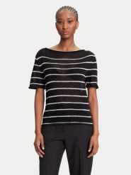 Tommy Hilfiger Sweter WW0WW46522 Czarny Regular Fit. Czarne swetry damskie Tommy Hilfiger, s, bez wzorów, z wiskozy, bez kołnierzyka, bez ramiączek, bez kaptura. Za 629.99 zł.