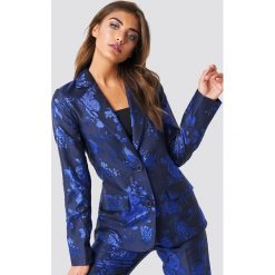 NA-KD Party Żakardowa marynarka - Blue. Żakiety damskie marki NA-KD Party. Za 242.95 zł.