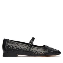 Baleriny Caprice. Czarne baleriny damskie Caprice, bez wzorów, bez obcasa. Za 399.99 zł.