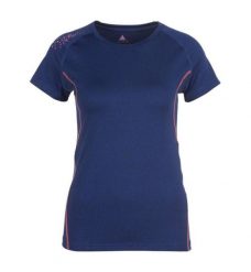 Damska koszulka techniczna Peak Mountain. Niebieskie t-shirty damskie Peak Mountain, m, bez wzorów, z elastanu, bez kołnierzyka. Za 121.00 zł.