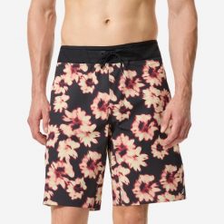 Spodenki surfingowe męskie Decathlon 900 Solower 20". Czarne kąpielówki męskie OLAIAN, m, bez wzorów, z materiału. Za 149.99 zł.