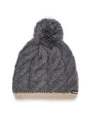 Eisbär Czapka Asteria Pompon 77075 733 Srebrny. Szare czapki i kapelusze damskie Eisbar, na zimę, bez wzorów, z materiału. Za 199.99 zł.