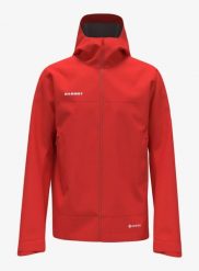 Kurtka z membraną męska Mammut Crater Light HS Hooded Jacket. Czerwone kurtki męskie Mammut, l, bez wzorów, z gore-texu, bez kaptura. Za 1,463.25 zł.