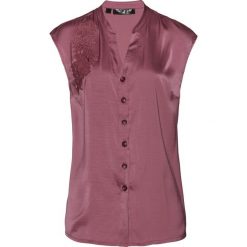 Bluzka satynowa bonprix jeżynowy. Bluzki damskie bonprix. Za 49.99 zł.