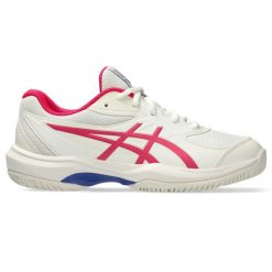 Buty do tenisa Asics Gel-game Gs. Białe obuwie sportowe damskie Asics, bez wzorów, tenisowe. Za 308.50 zł.