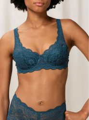 Triumph Biustonosz z fiszbiną Amourette 300 10166798 Granatowy. Niebieskie biustonosze Triumph, bez wzorów, z syntetyku. Za 129.99 zł.
