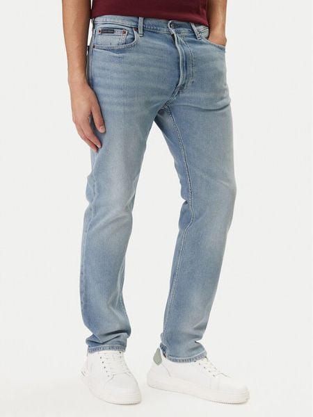 Calvin Klein Jeansy LV04RD900G Niebieski Slim Fit. Niebieskie jeansy męskie Calvin Klein. Za 264.99 zł.
