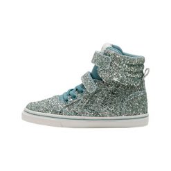 Sneakersy dziewczęce Hummel Slimmer Stadil Glitter. Niebieskie buty sportowe dziewczęce Hummel, bez wzorów, bez zapięcia. Za 340.00 zł.