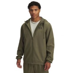 Bluza z kapturem i zamkiem błyskawicznym Under Armour Rival. Czarne bluzy męskie Under Armour, xl, bez wzorów, z materiału, z kapturem. Za 320.95 zł.