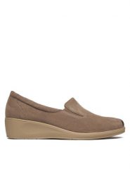 Caprice Półbuty 9-24350-45 Brązowy. Brązowe półbuty damskie Caprice, bez wzorów, z nubiku, bez obcasa, na koturnie, bez zapięcia. Za 231.99 zł.