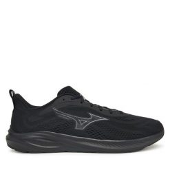 Buty do biegania Mizuno. Czarne buty sportowe męskie Mizuno, bez zapięcia, do biegania. Za 319.99 zł.