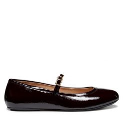 Baleriny Geox. Czerwone baleriny damskie Geox, bez wzorów, bez obcasa. Za 309.99 zł.