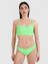 4F Góra od bikini damska - zielona L. Zielone bikini damskie 4f, na lato, l, bez wzorów. W wyprzedaży za 29.99 zł.