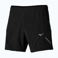 Spodenki do biegania męskie Mizuno Alpha 5.5". Czarne krótkie spodenki sportowe męskie Mizuno, m, bez wzorów, do biegania. Za 129.99 zł.