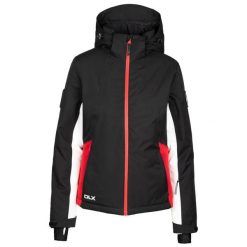 Damska Kurtka Narciarska Dolores DLX. Czarne kurtki damskie Trespass, m, bez wzorów, z materiału, z kapturem. Za 575.99 zł.