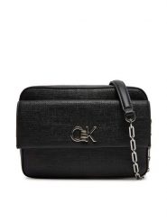 Calvin Klein Torebka Ck Pocket Camera Bag_Tex K60K613239 Czarny. Czarne torebki do ręki damskie Calvin Klein, bez wzorów, ze skóry, wizytowe, bez dodatków. Za 319.99 zł.