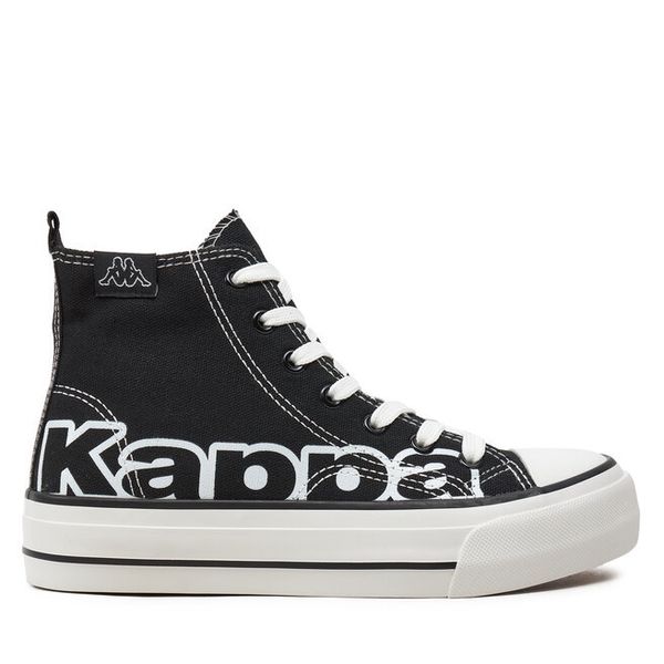 Trampki Kappa. Czarne trampki i tenisówki damskie Kappa, bez wzorów, bez zapięcia. Za 129.99 zł.