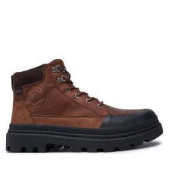 Trapery Palladium. Brązowe śniegowce i trapery męskie Palladium, bez zapięcia. Za 569.99 zł.