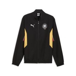 Kurtka dresowa retro męska niemieckiej reprezentacji w piłce ręcznej PUMA. Czarne kurtki męskie Puma, m, bez wzorów, z dresówki, retro, bez kaptura. Za 329.00 zł.