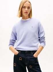 Tommy Jeans Bluza Kobiety niebieski, M. Niebieskie bluzy damskie Tommy Jeans, m, bez wzorów, z bawełny, bez kaptura. Za 199.95 zł.