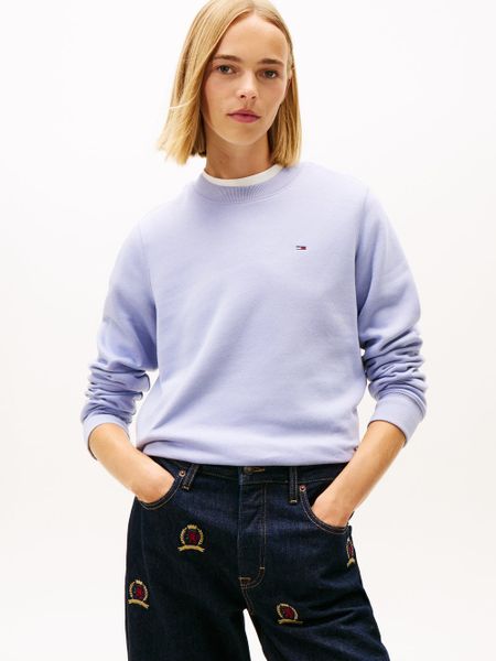 Tommy Jeans Bluza Kobiety niebieski, M. Niebieskie bluzy damskie Tommy Jeans, m, bez wzorów, z bawełny, bez kaptura. Za 199.95 zł.