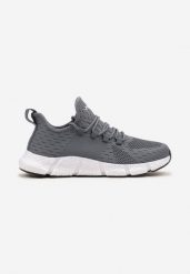 Jasnoniebieskie Wsuwane Buty Sportowe Sneakersy z Siateczki na Tłoczonej Podeszwie Salafina. Niebieskie buty sportowe męskie Born2be, bez zapięcia. Za 99.99 zł.