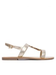 Patrizia Pepe Sandały PPJ402.27 Złoty. Żółte sandały damskie Patrizia Pepe, bez wzorów, ze skóry, bez obcasa, na płaskiej podeszwie, bez zapięcia. Za 559.99 zł.